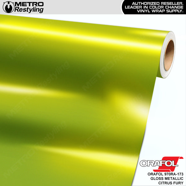Orafol Gloss Metallic Citrus Fury Vinyl Wrap | Metro Restyling