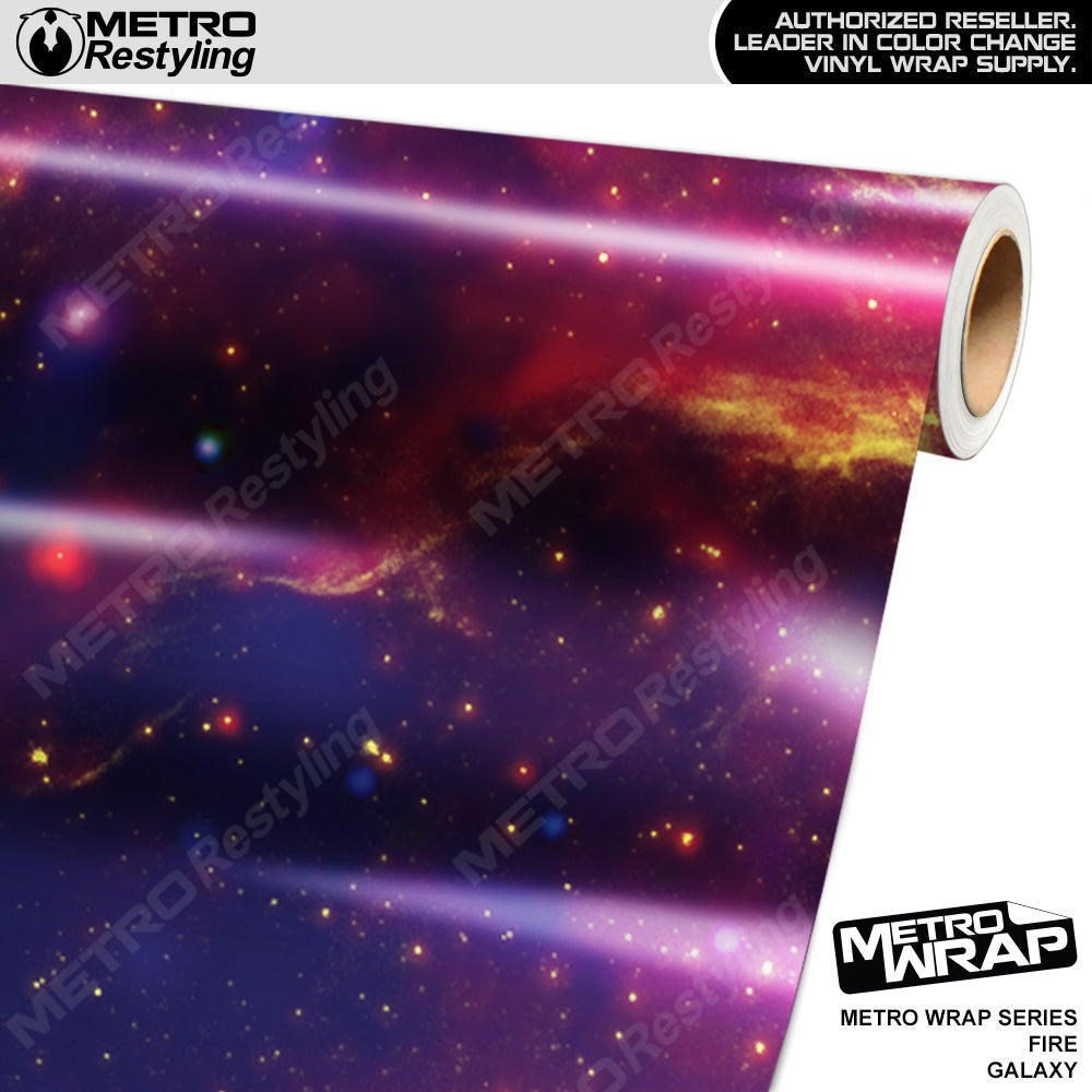 Metro Wrap Fire Galaxy Vinyl Film - Metro Wrap Film - Satin Finish | BLOWOUT STOCK | (44 sq ft) | 574269