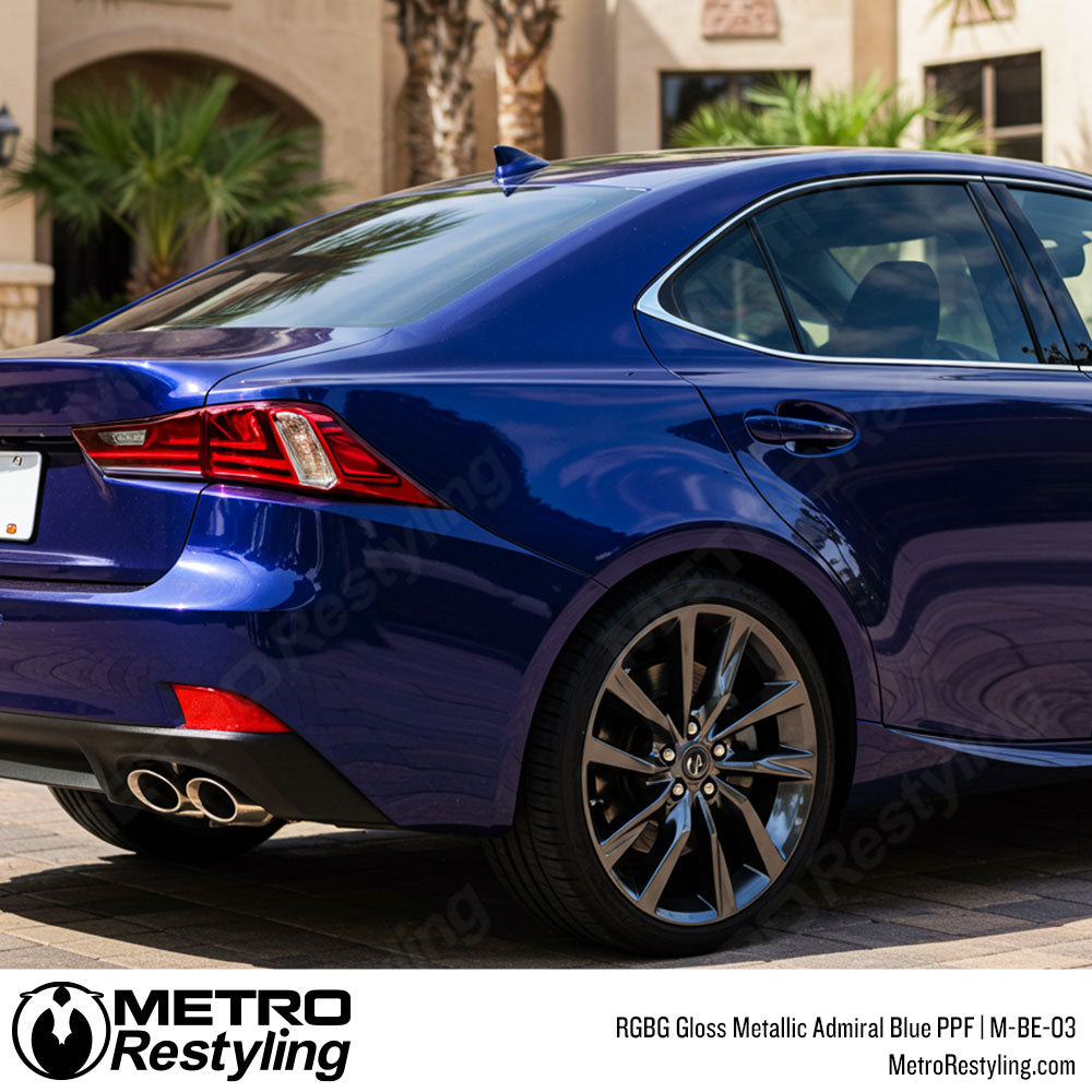 RGBG Gloss Metallic Admiral Blue Colored PPF | M-BE-03