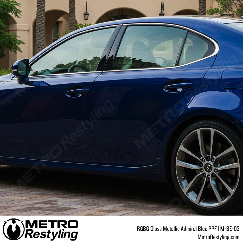 RGBG Gloss Metallic Admiral Blue Colored PPF | M-BE-03