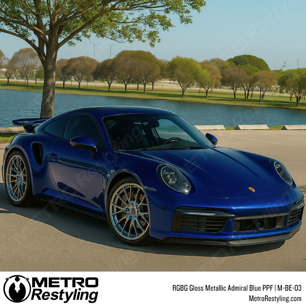 RGBG Gloss Metallic Admiral Blue Colored PPF | M-BE-03