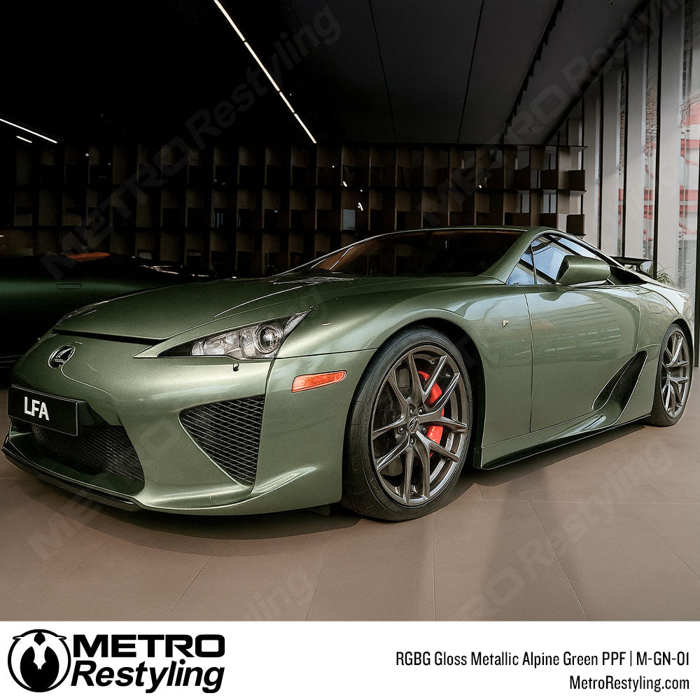 RGBG Gloss Metallic Alpine Green Colored PPF | M-GN-01