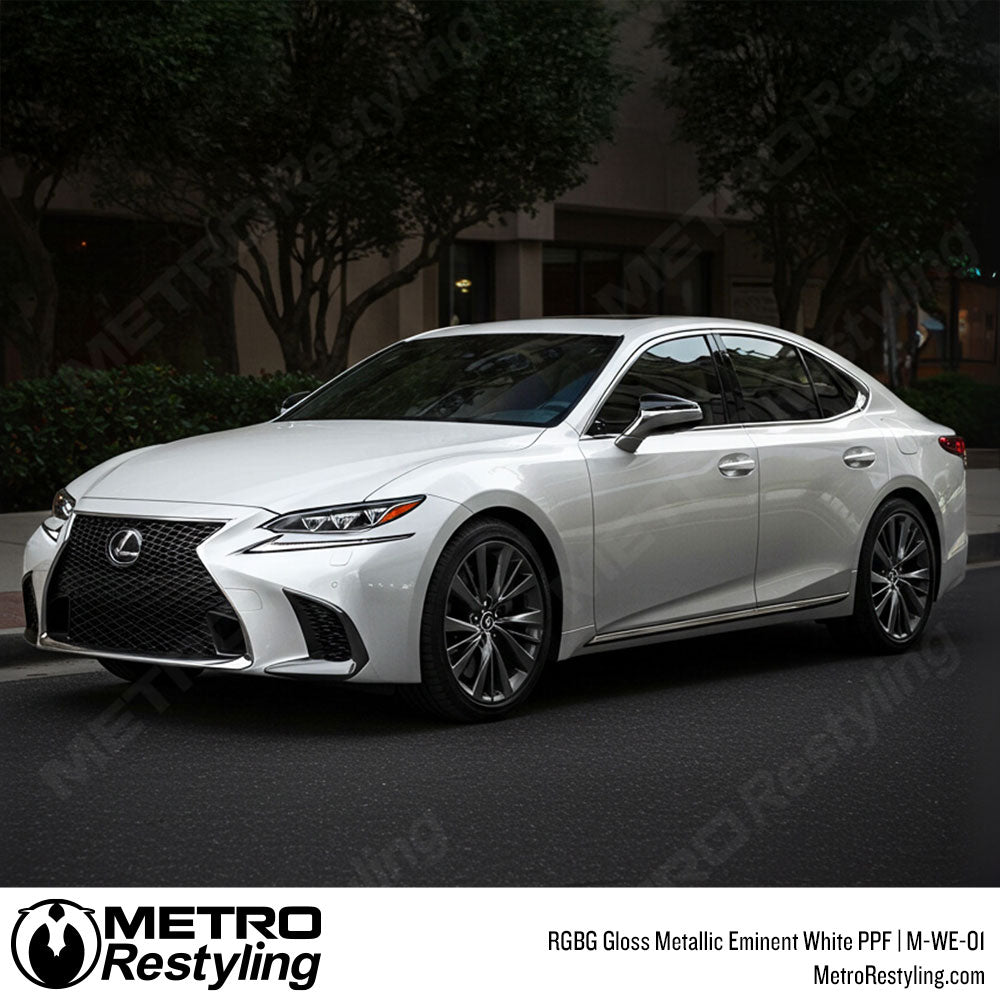 RGBG Gloss Metallic Eminent White Colored PPF | M-WE-01