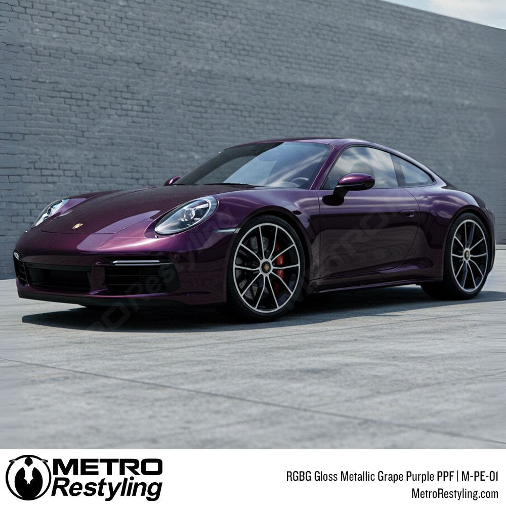 RGBG Gloss Metallic Grape Purple Colored PPF | M-PE-01