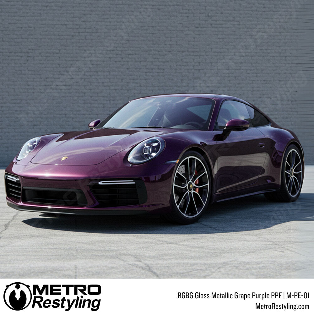 RGBG Gloss Metallic Grape Purple Colored PPF | M-PE-01