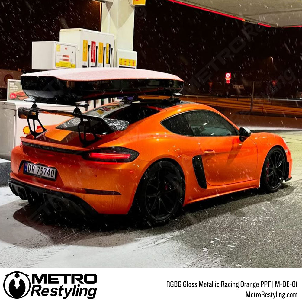 RGBG Gloss Metallic Racing Orange Colored PPF | M-OE-01