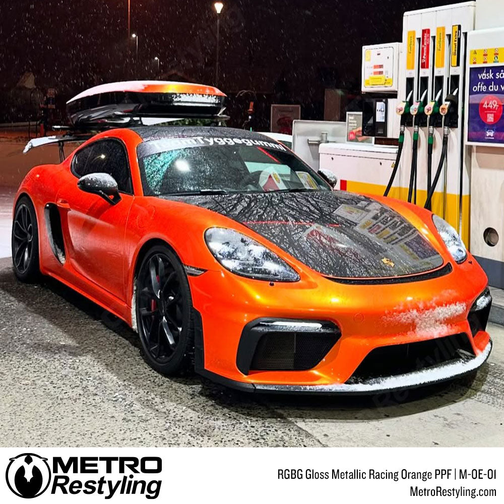 RGBG Gloss Metallic Racing Orange Colored PPF | M-OE-01