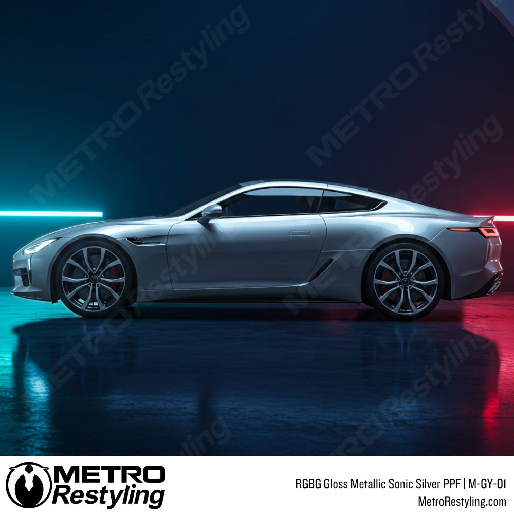 RGBG Gloss Metallic Sonic Silver Colored PPF | M-GY-01