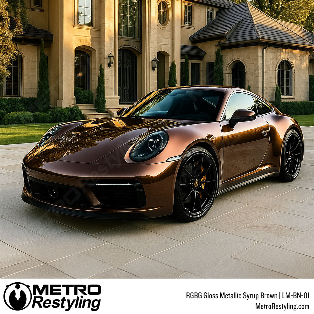 RGBG Gloss Metallic Syrup Brown Colored PPF | LM-BN-01