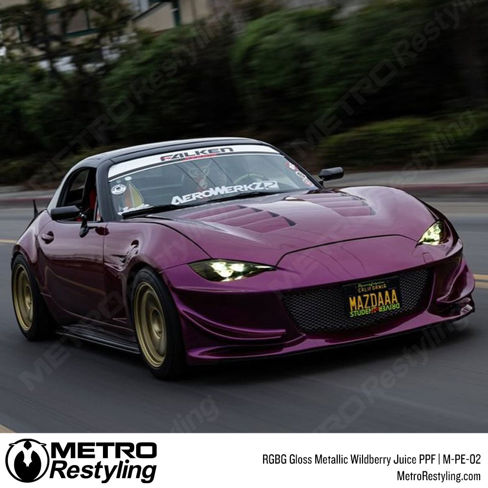 RGBG Gloss Metallic Wildberry Juice Colored PPF | Metro Restyling