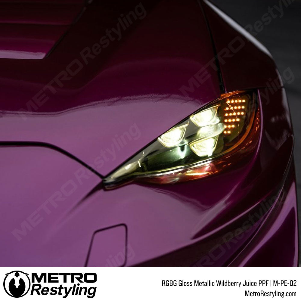 RGBG Gloss Metallic Wildberry Juice Colored PPF | Metro Restyling