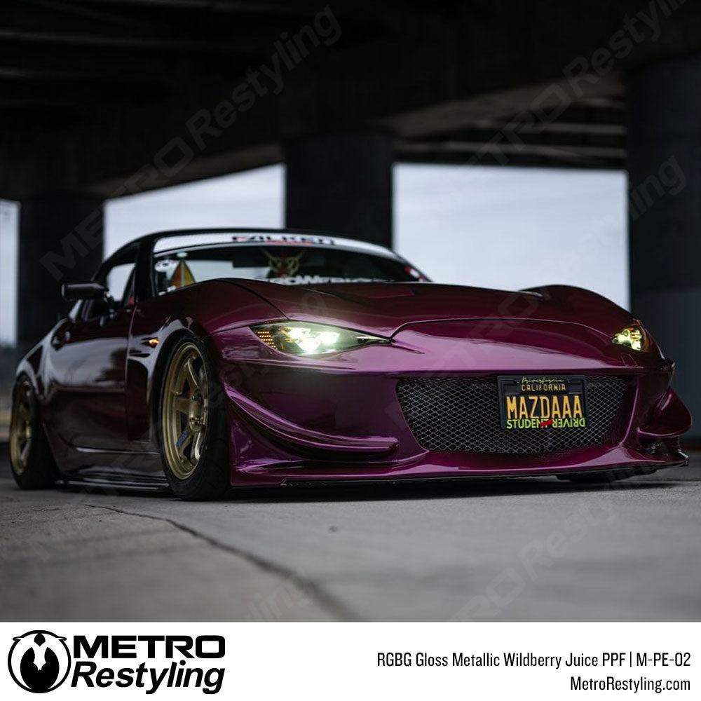 RGBG Gloss Metallic Wildberry Juice Colored PPF | Metro Restyling