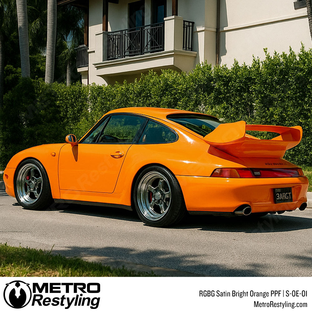RGBG Satin Bright Orange Colored PPF | S-OE-01