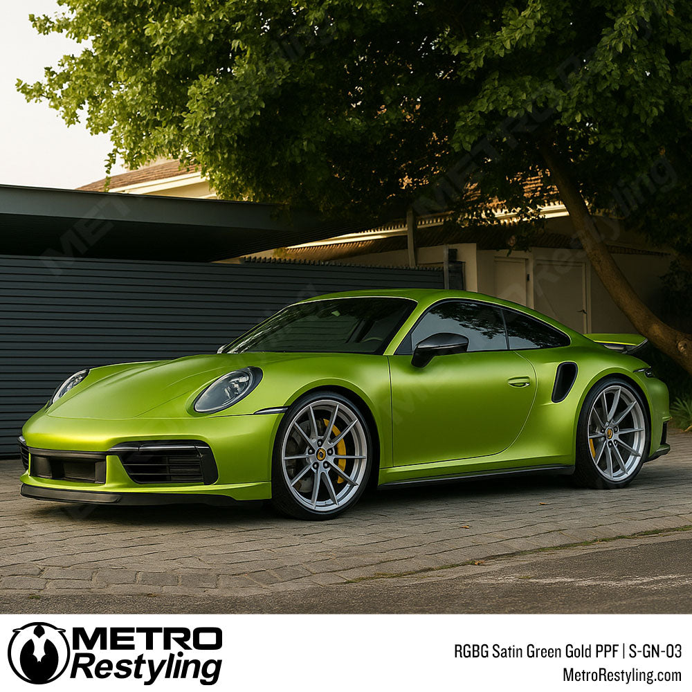 RGBG Satin Green Gold Colored PPF | S-GN-03