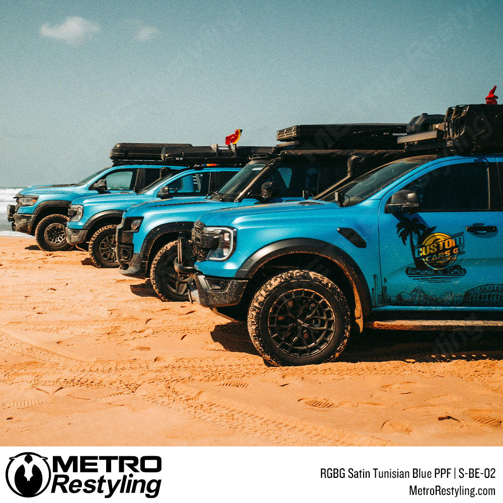 RGBG Satin Tunisian Blue Colored PPF | S-BE-02
