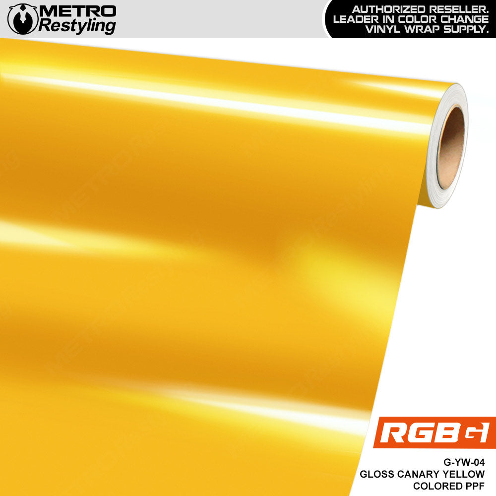 RGBG Gloss Canary Yellow Colored PPF | G-YW-04
