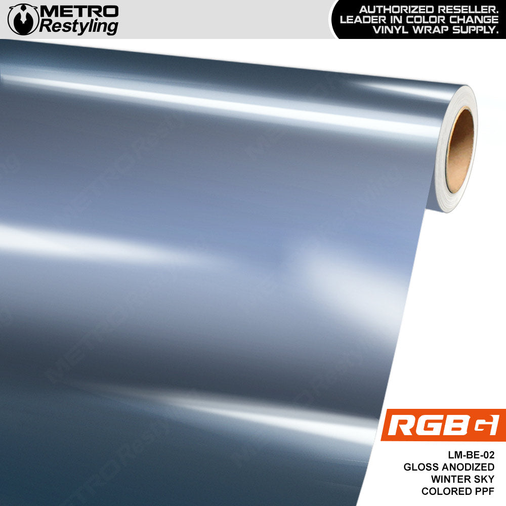 RGBG Gloss Anodized Winter Sky Colored PPF | LM-BE-02