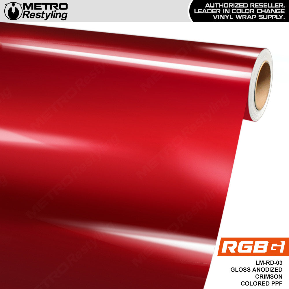 RGBG Gloss Anodized Crimson Colored PPF | LM-RD-03