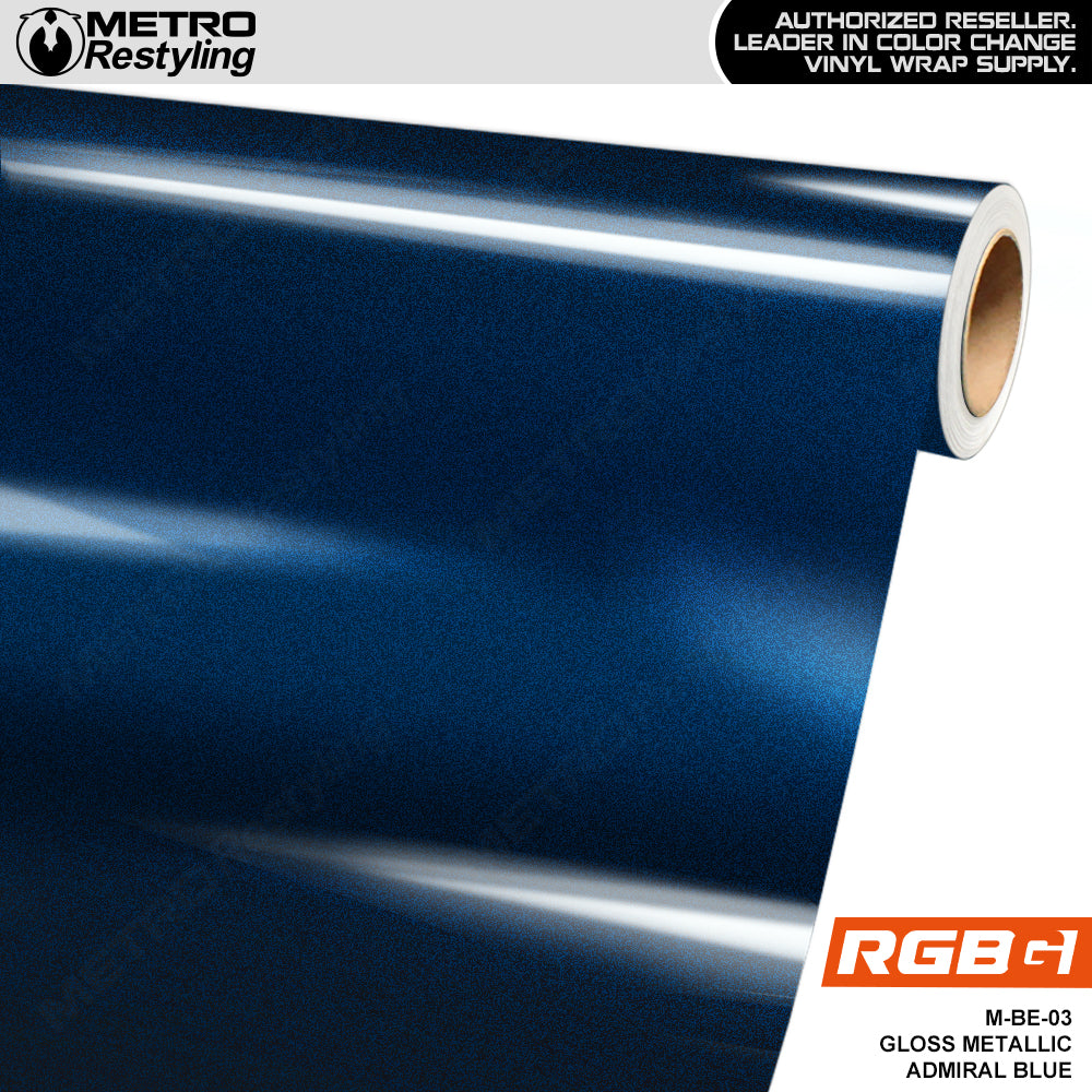 RGBG Gloss Metallic Admiral Blue Colored PPF | M-BE-03