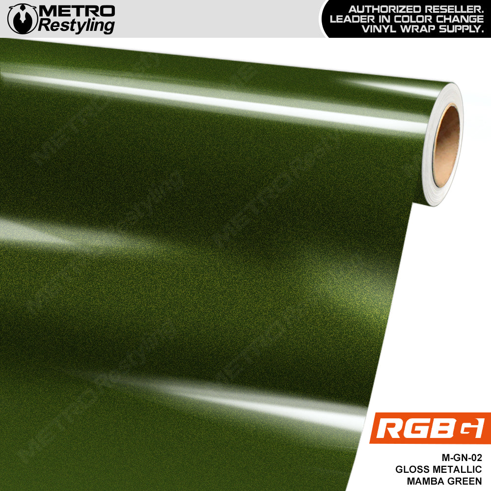 RGBG Gloss Metallic Mamba Green Colored PPF | M-GN-02