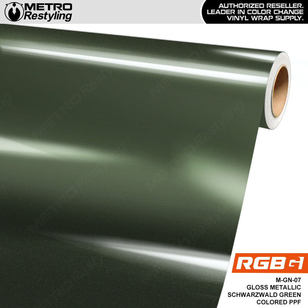 RGBG Gloss Metallic Schwarzwald Green Colored PPF | M-GN-07