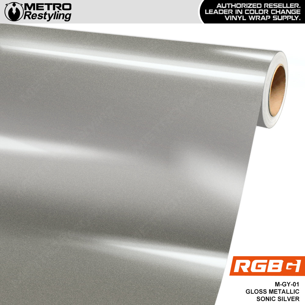 RGBG Gloss Metallic Sonic Silver Colored PPF | M-GY-01