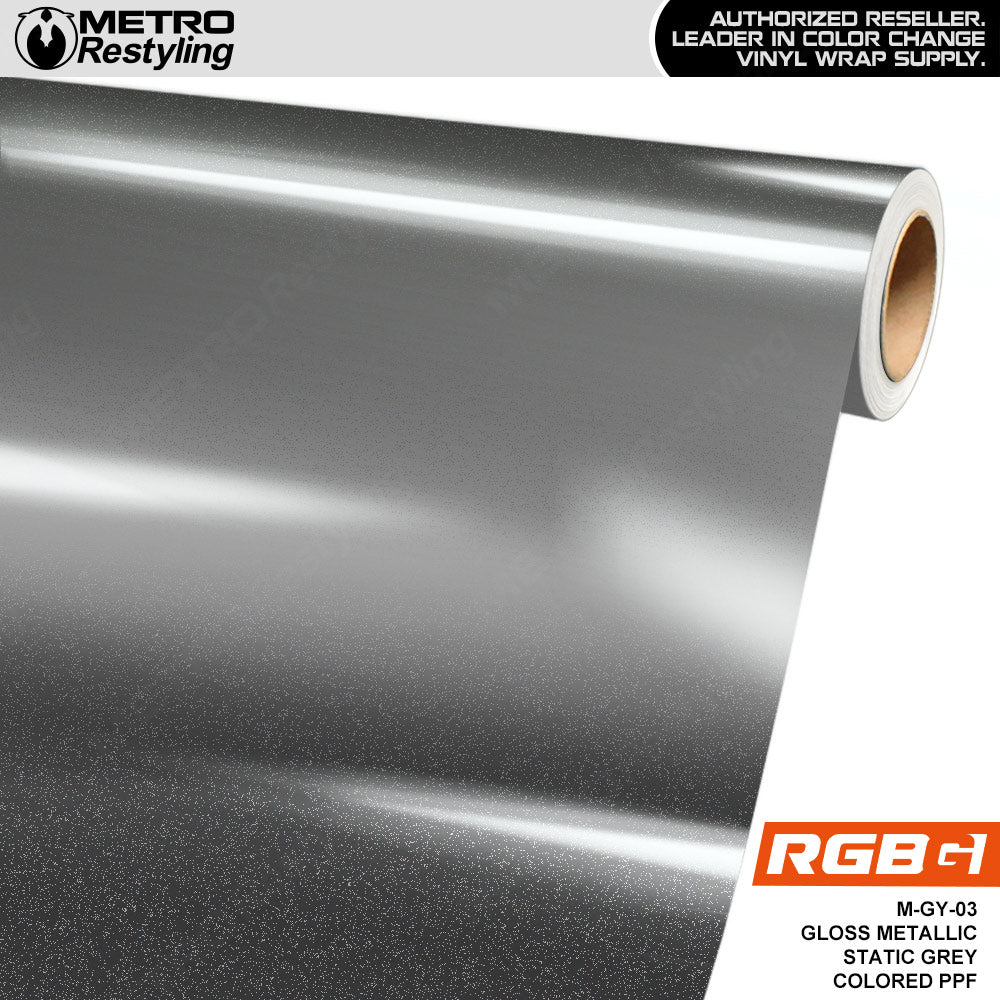 RGBG Gloss Metallic Static Grey Colored PPF | M-GY-03