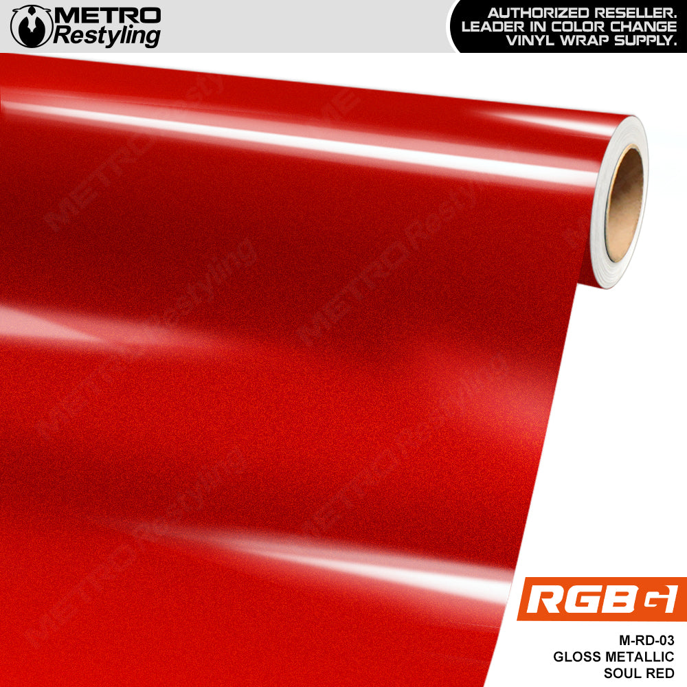 RGBG Gloss Metallic Soul Red Colored PPF | M-RD-03