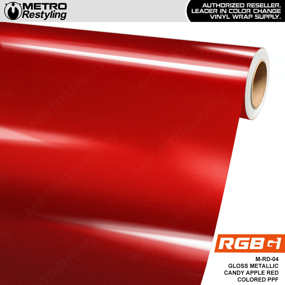 RGBG Gloss Metallic Candy Apple Red Colored PPF | M-RD-04