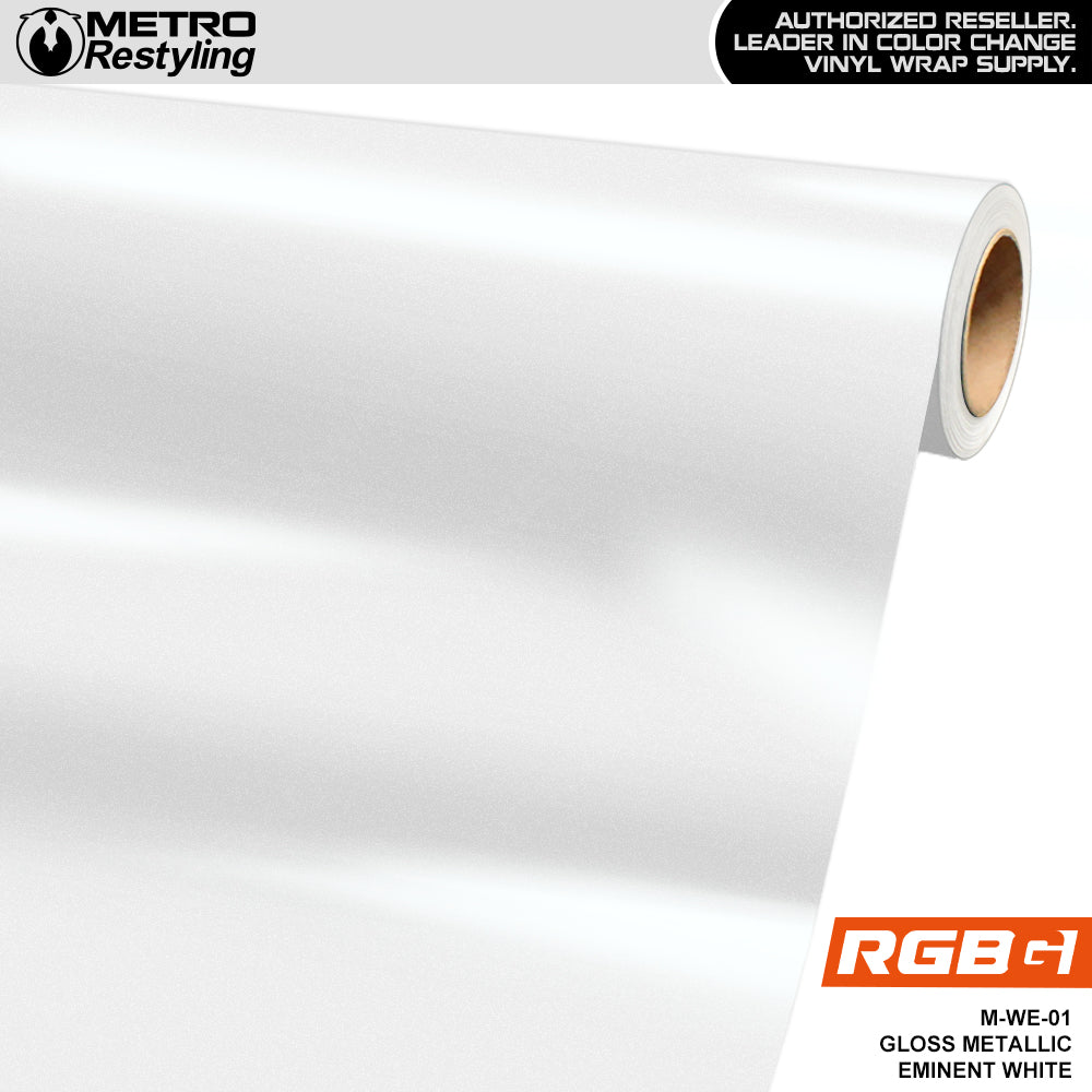RGBG Gloss Metallic Eminent White Colored PPF | M-WE-01
