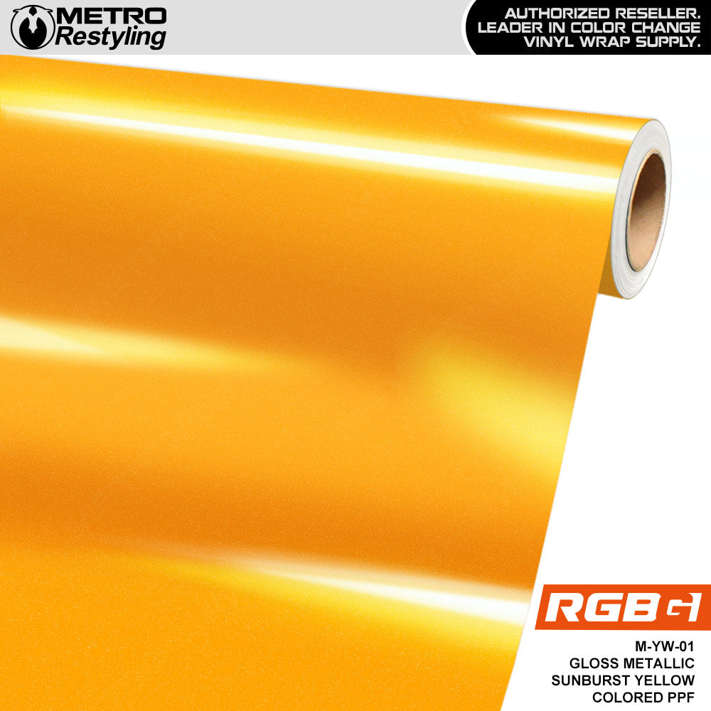 RGBG Satin Showtime Yellow Colored PPF | S-YW-01