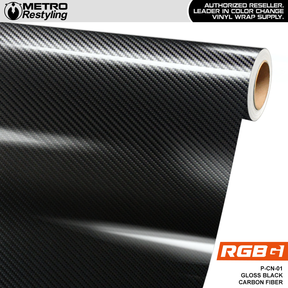 RGBG Gloss Black Carbon Fiber Colored PPF | P-CN-01