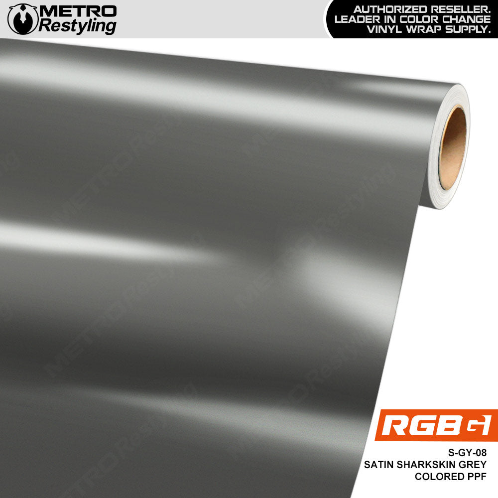 RGBG Satin Sharkskin Grey Colored PPF | S-GY-08