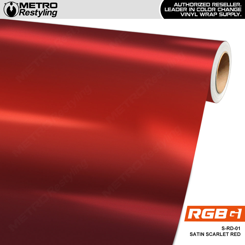 RGBG Satin Scarlet Red Colored PPF | S-RD-01