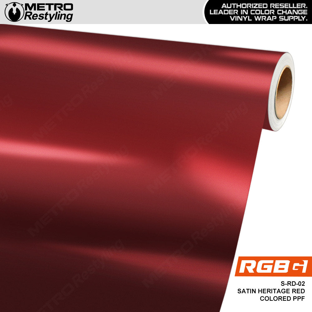 RGBG Satin Heritage Red Colored PPF | S-RD-02