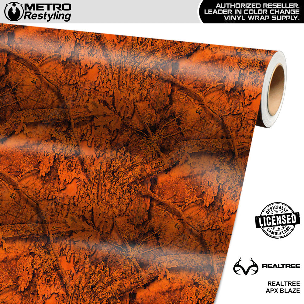 Realtree APX Blaze Camouflage Vinyl Wrap Film