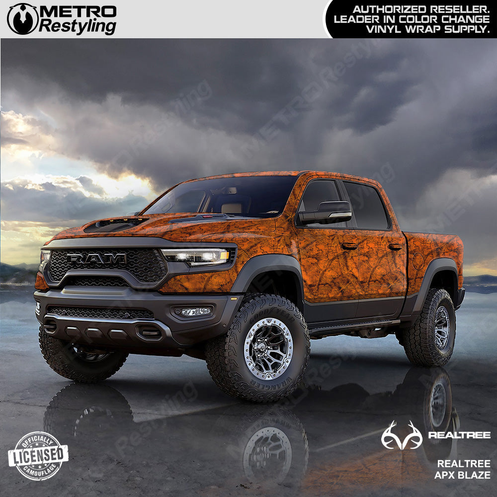 Realtree APX Blaze Camouflage Vinyl Wrap Film