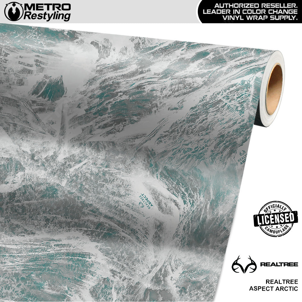 Realtree Aspect Arctic Camouflage Vinyl Wrap Film