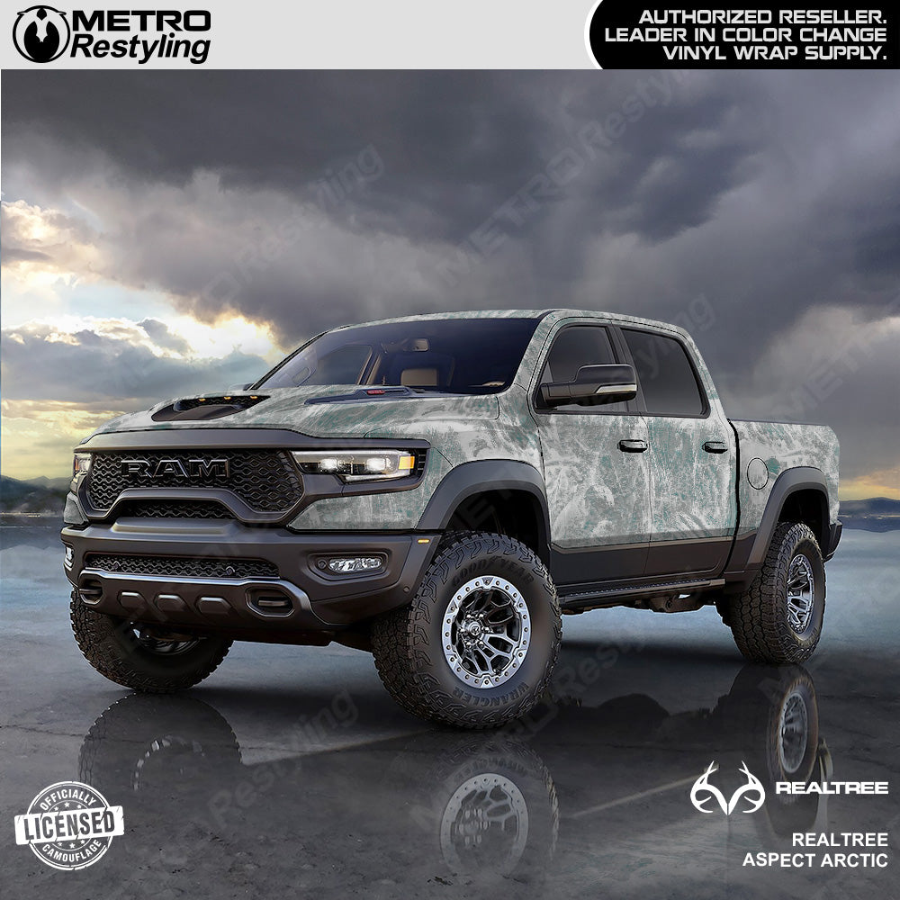 Realtree Aspect Arctic Camouflage Vinyl Wrap Film