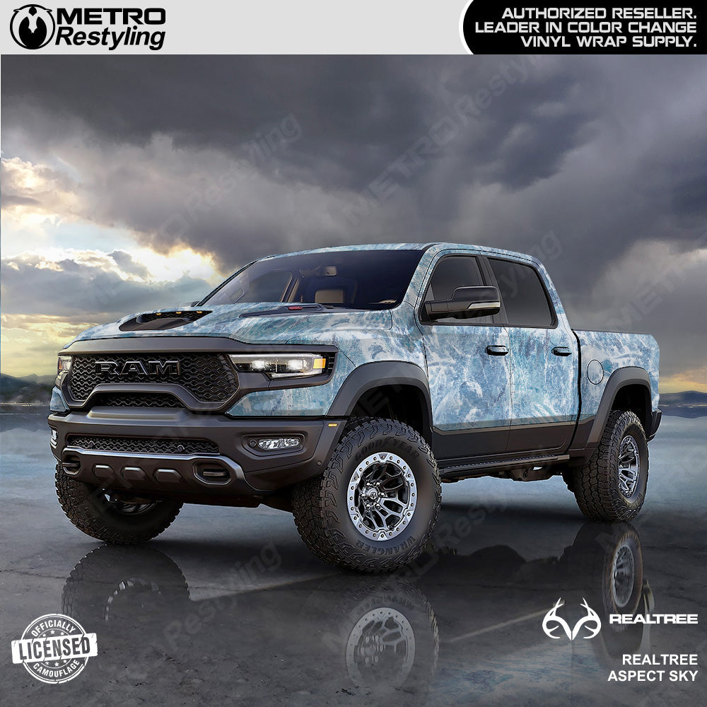 Realtree Aspect Sky Camouflage Vinyl Wrap Film