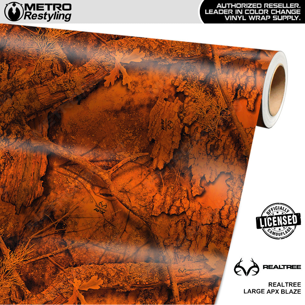 Realtree Large APX Blaze Camouflage Vinyl Wrap Film