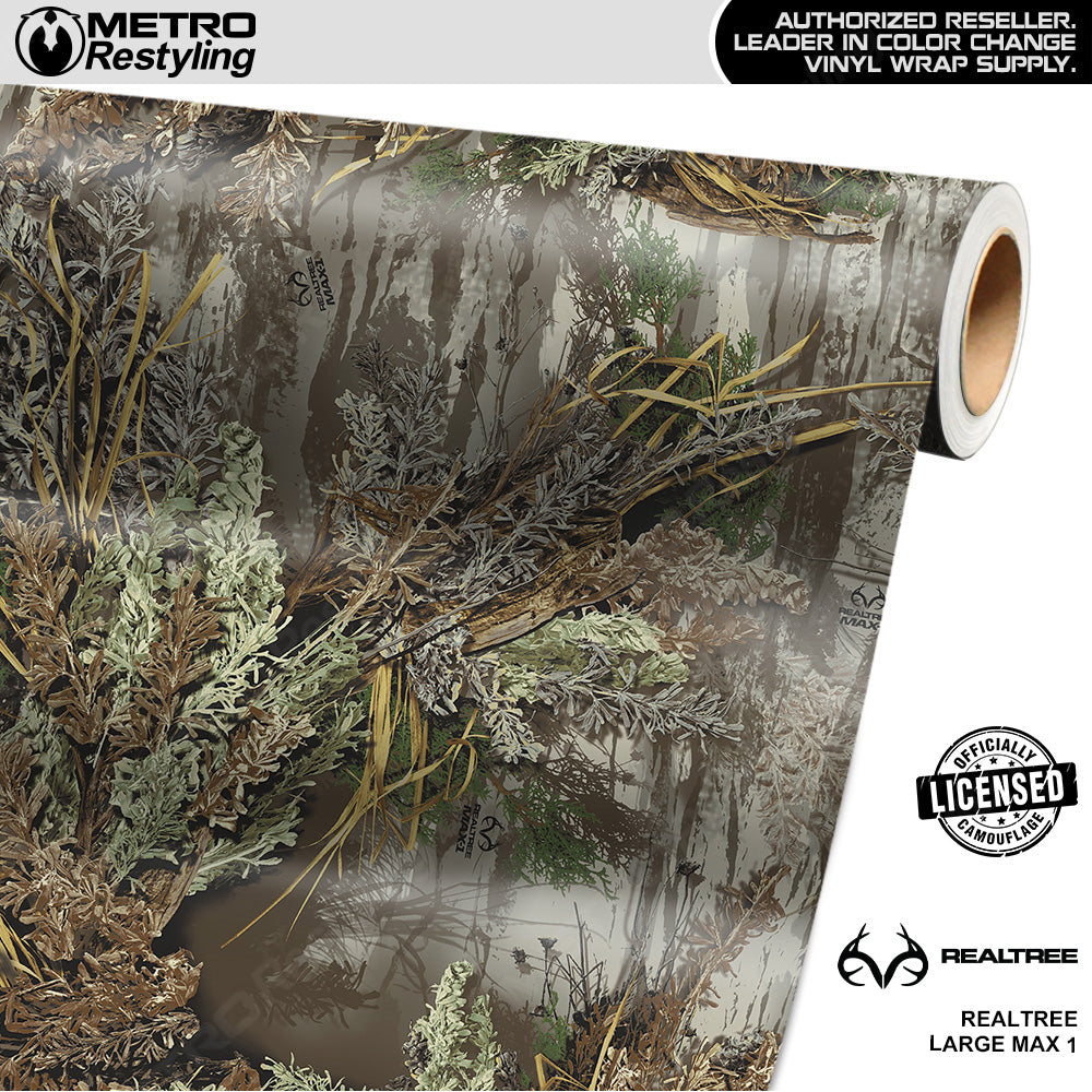 Realtree Large MAX-1 Camouflage Vinyl Wrap Film