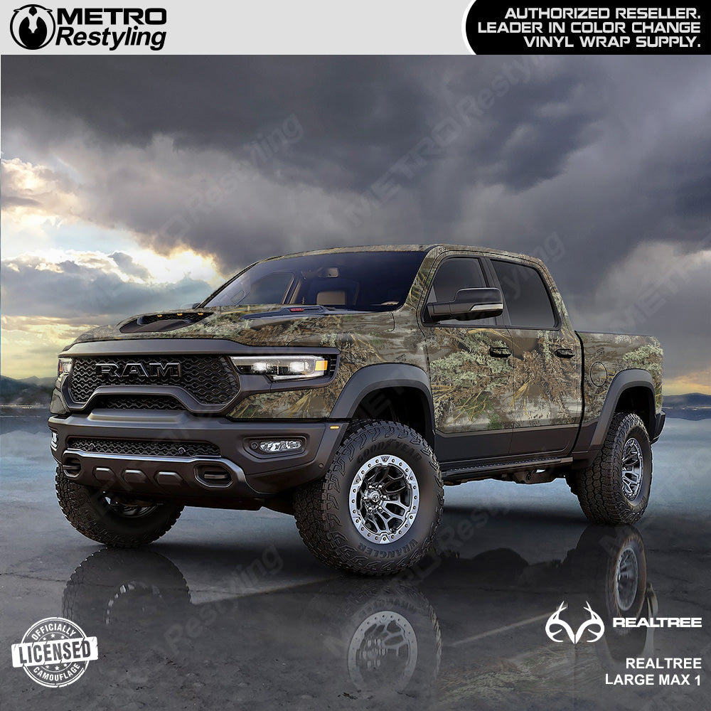 Realtree Large MAX-1 Camouflage Vinyl Wrap Film