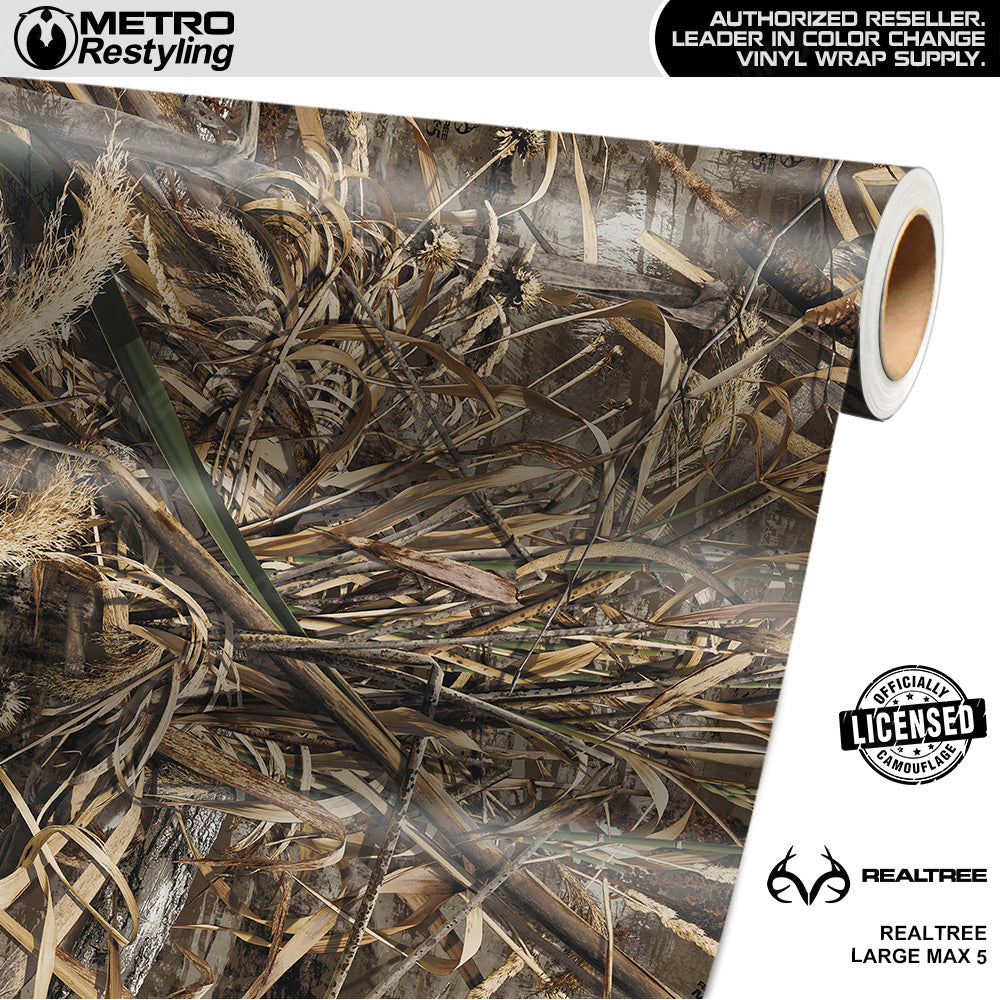 Realtree Large MAX-5 Camouflage Vinyl Wrap Film