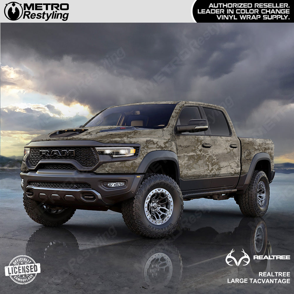 Realtree Large Tacvantage Camouflage Vinyl Wrap Film