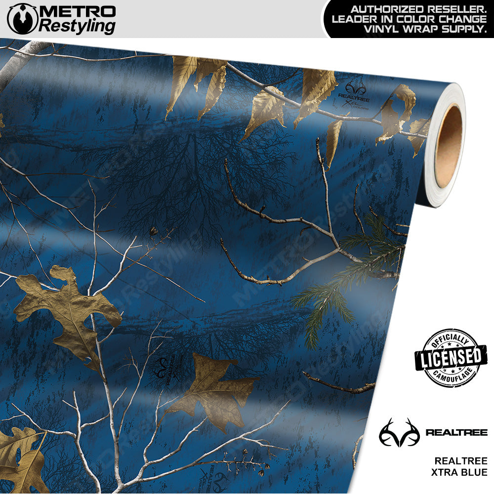 Realtree XTRA Blue Camouflage Vinyl Wrap Film