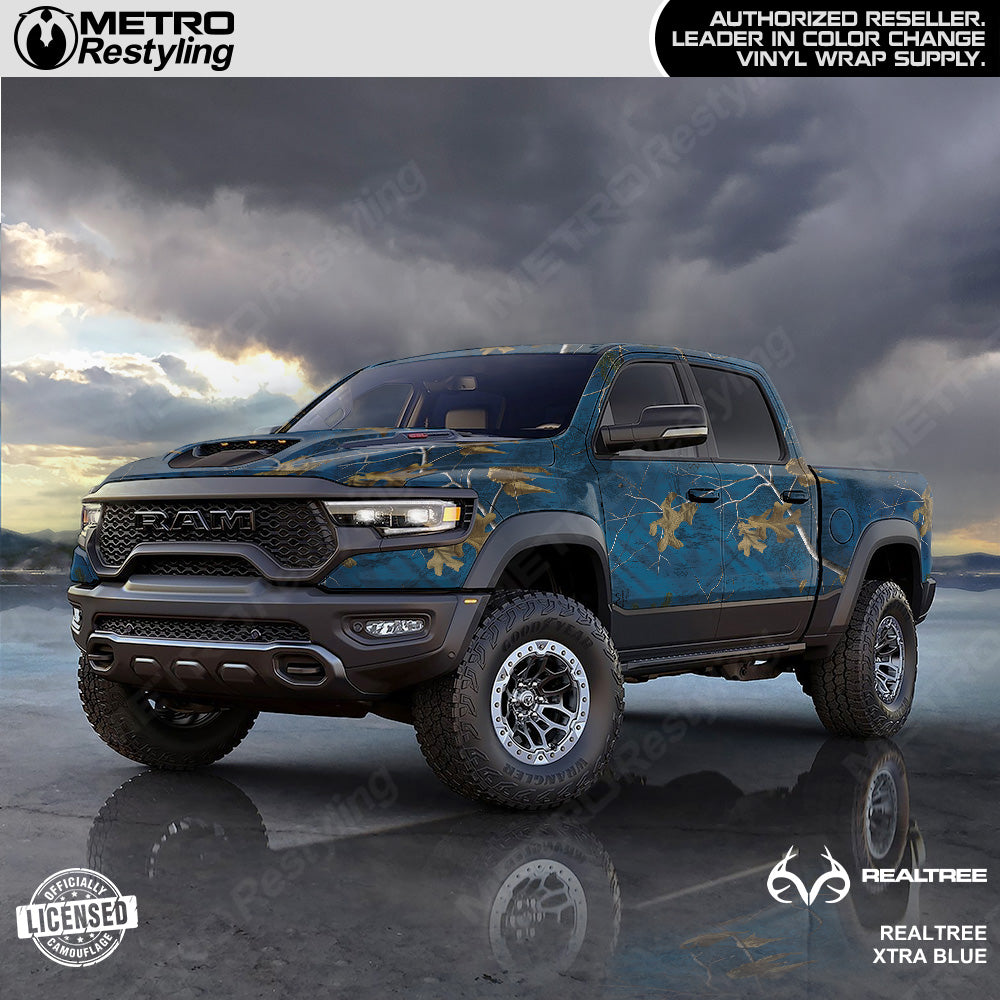 Realtree XTRA Blue Camouflage Vinyl Wrap Film