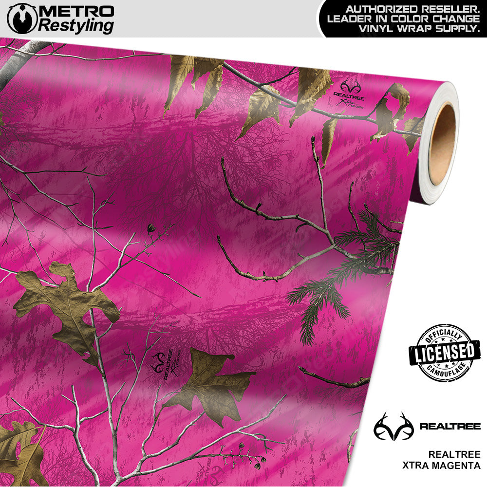 Realtree XTRA Magenta Camouflage Vinyl Wrap Film