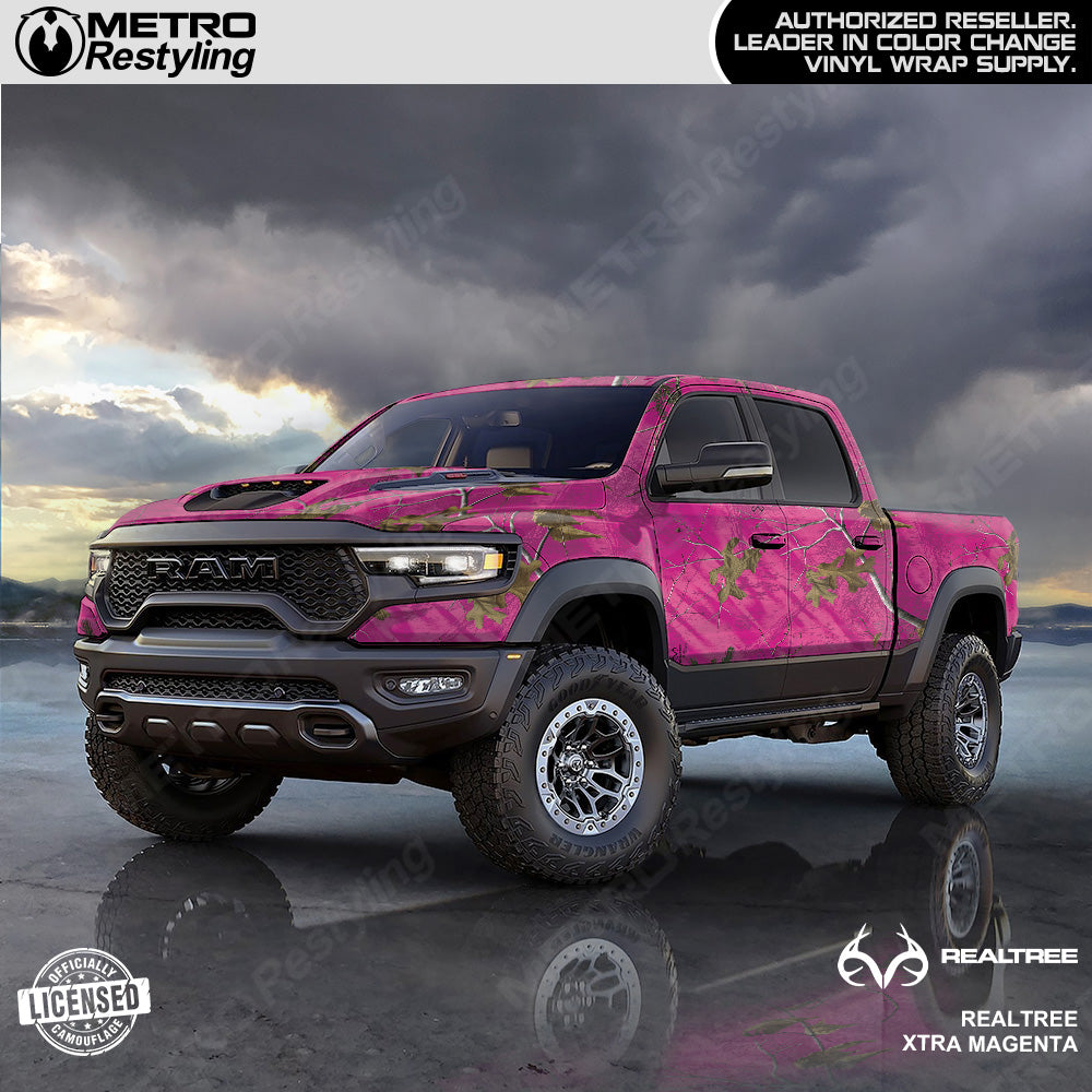 Realtree XTRA Magenta Camouflage Vinyl Wrap Film
