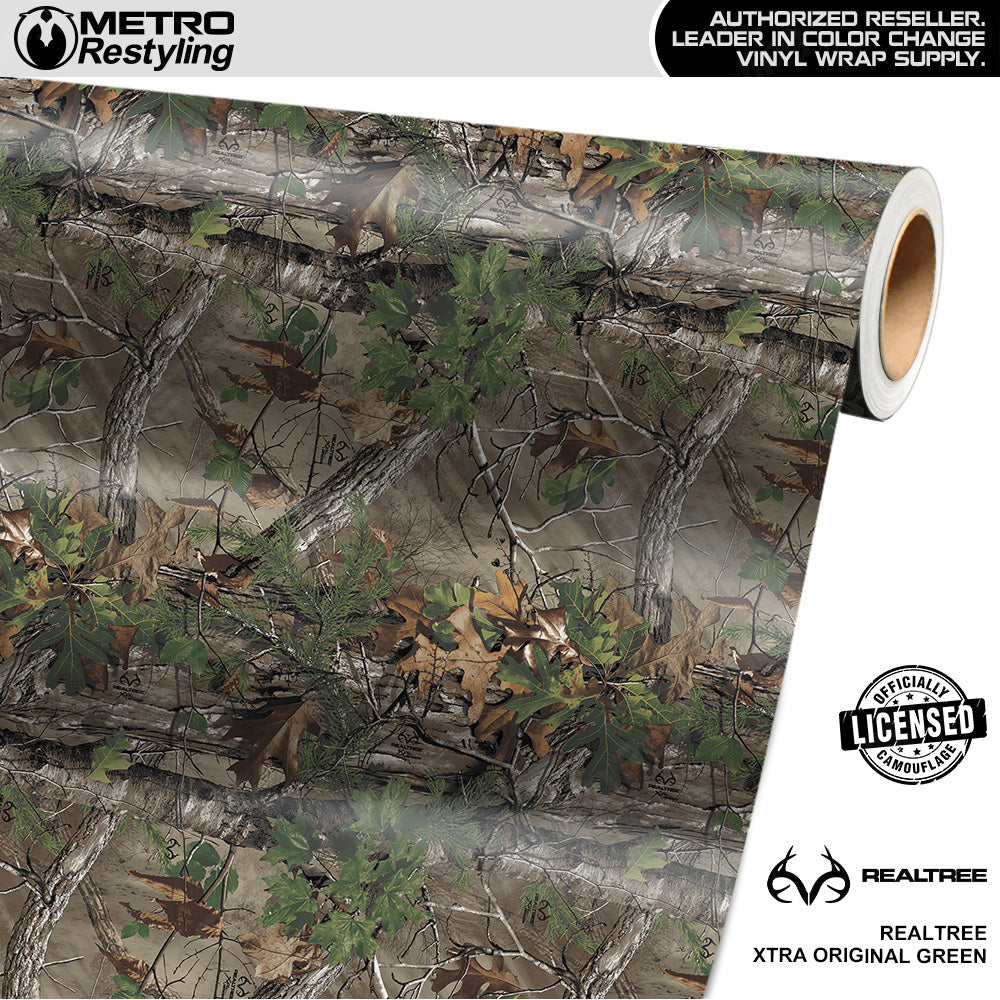 Realtree XTRA Original Green Camouflage Vinyl Wrap Film